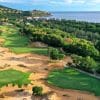 Laguna Golf Lang Co aerial view in Vietnam designed by Nick Faldo coastal golf course