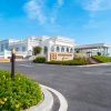 Golden Sands Golf Resort Hue Vietnam clubhouse entrance and golf facilities