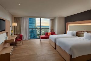 Deluxe room at Novotel Da Nang with modern design and sea view