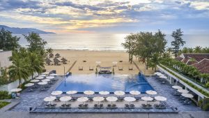 Infinity pool at Pullman Danang Beach Resort overlooking My Khe Beach
