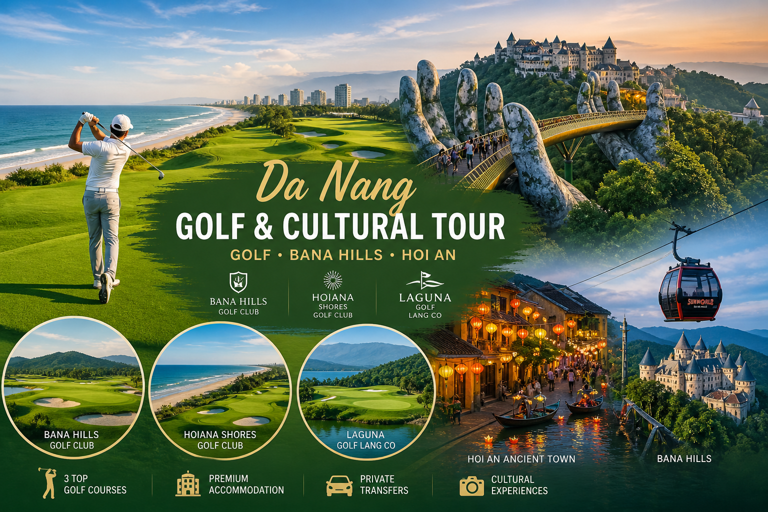 Da Nang Golf and Sightseeing Tour | Central Vietnam Golf Holiday