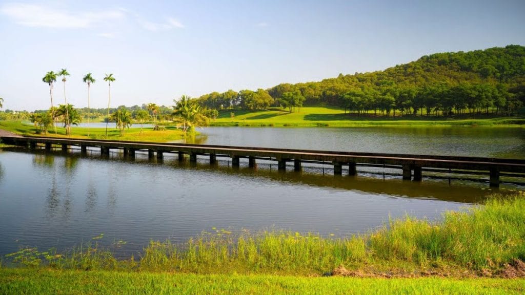 Course view at Chi Linh Star Golf & Country Club, a 27-hole valley course in northern Vietnam