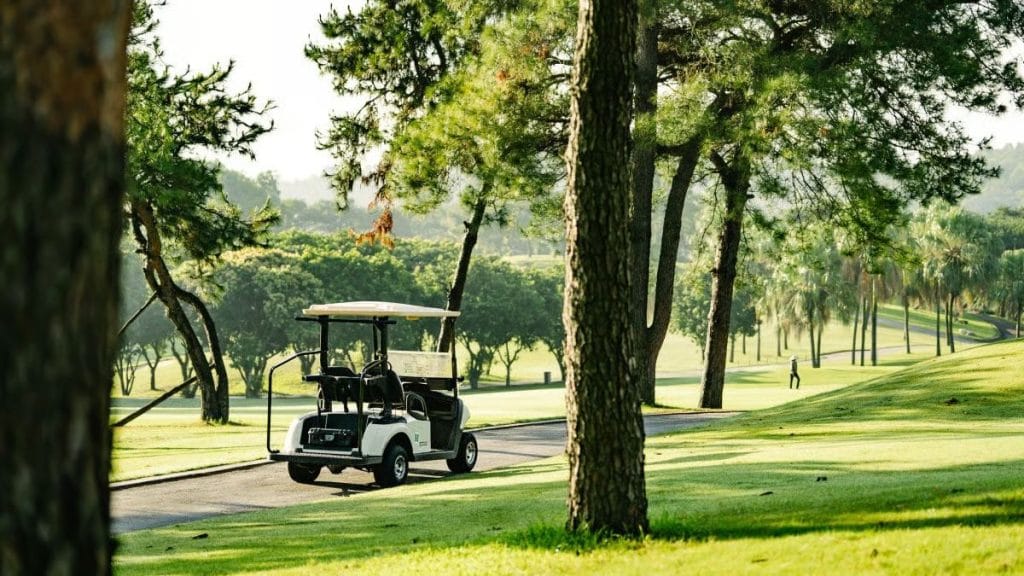 Fairway and bunkering at Chi Linh Star Golf & Country Club near Hanoi