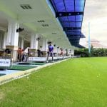Covered driving range bays at Long Bien Golf Club, Hanoi