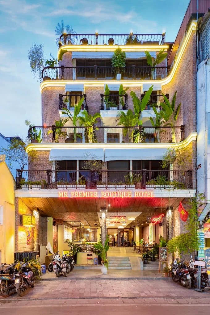 MK Premier Boutique Hotel Hanoi exterior on Hang Buom Street, Old Quarter, Hanoi