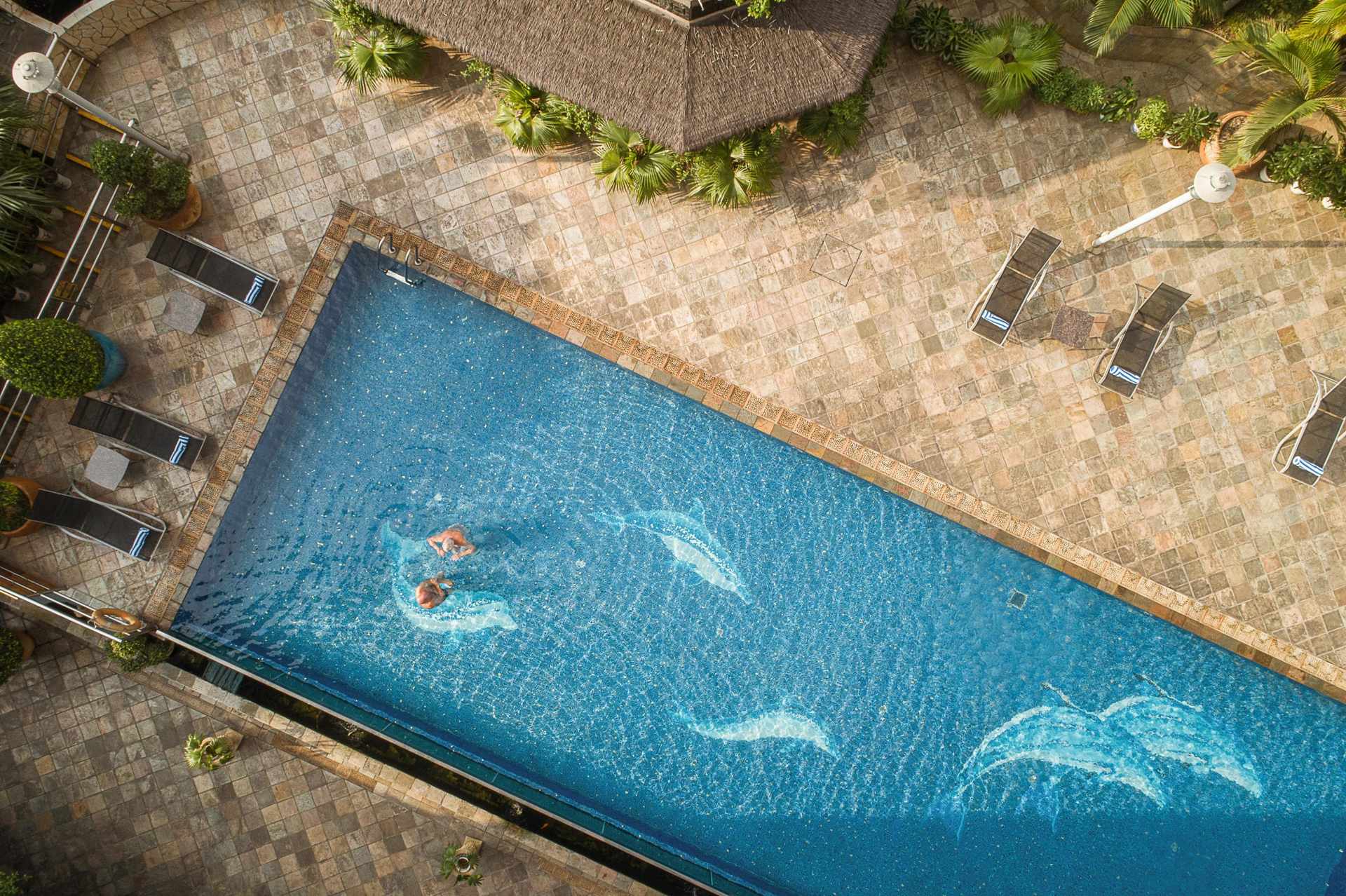 Outdoor pool at Fortuna Hotel Hanoi