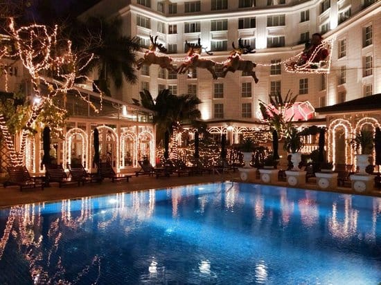 Heated pool at Sofitel Legend Metropole Hanoi
