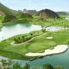 BRG Kings Island Golf Resort near Hanoi with lakeside fairways framed by limestone hills