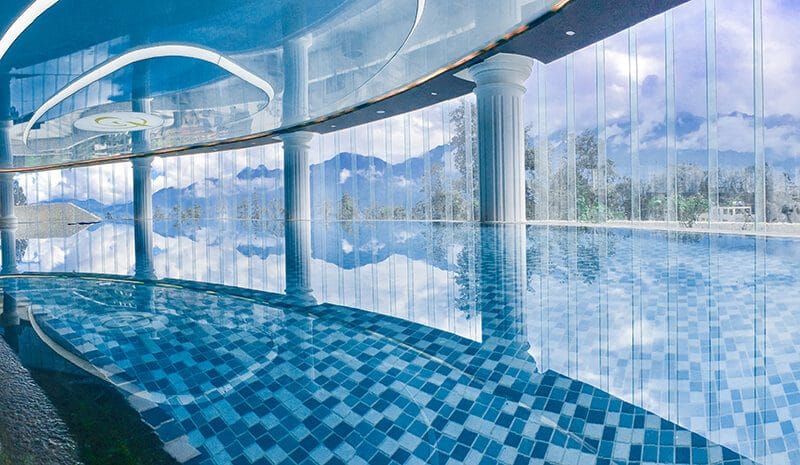 Indoor heated pool at Silk Path Grand Sapa Resort & Spa