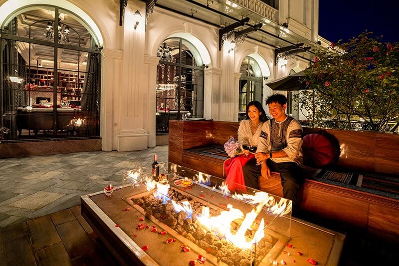 Olivio restaurant terrace at Silk Path Grand Sapa Resort & Spa