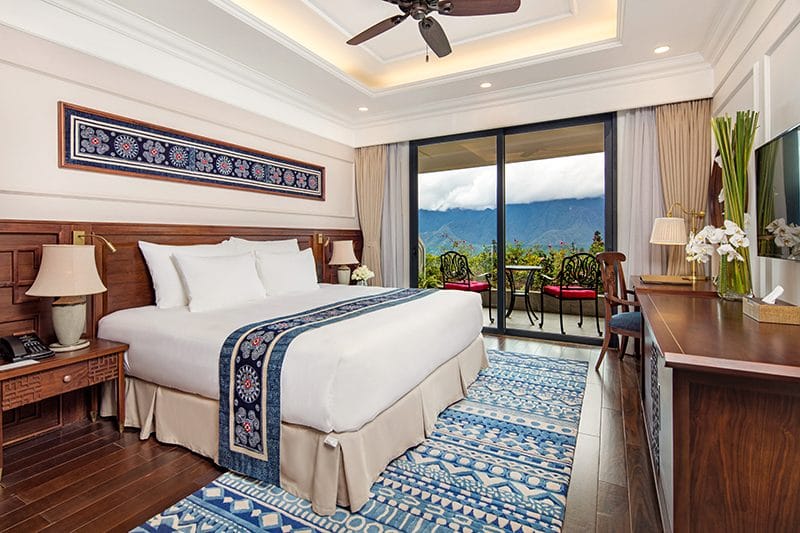 沙壩高爾夫之旅入住的 Silk Path Grand Sapa 山景客房