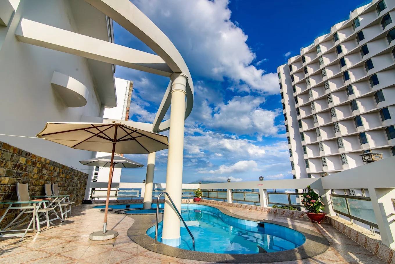 Rooftop pool at Asia Paradise Hotel Nha Trang