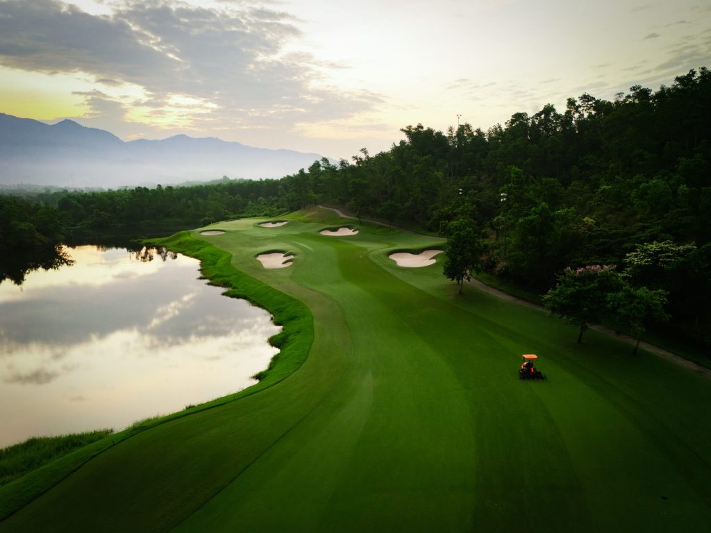 Ba Na Hills Golf Club – golf club 2 fairway lake sunrise, Da Nang, Vietnam
