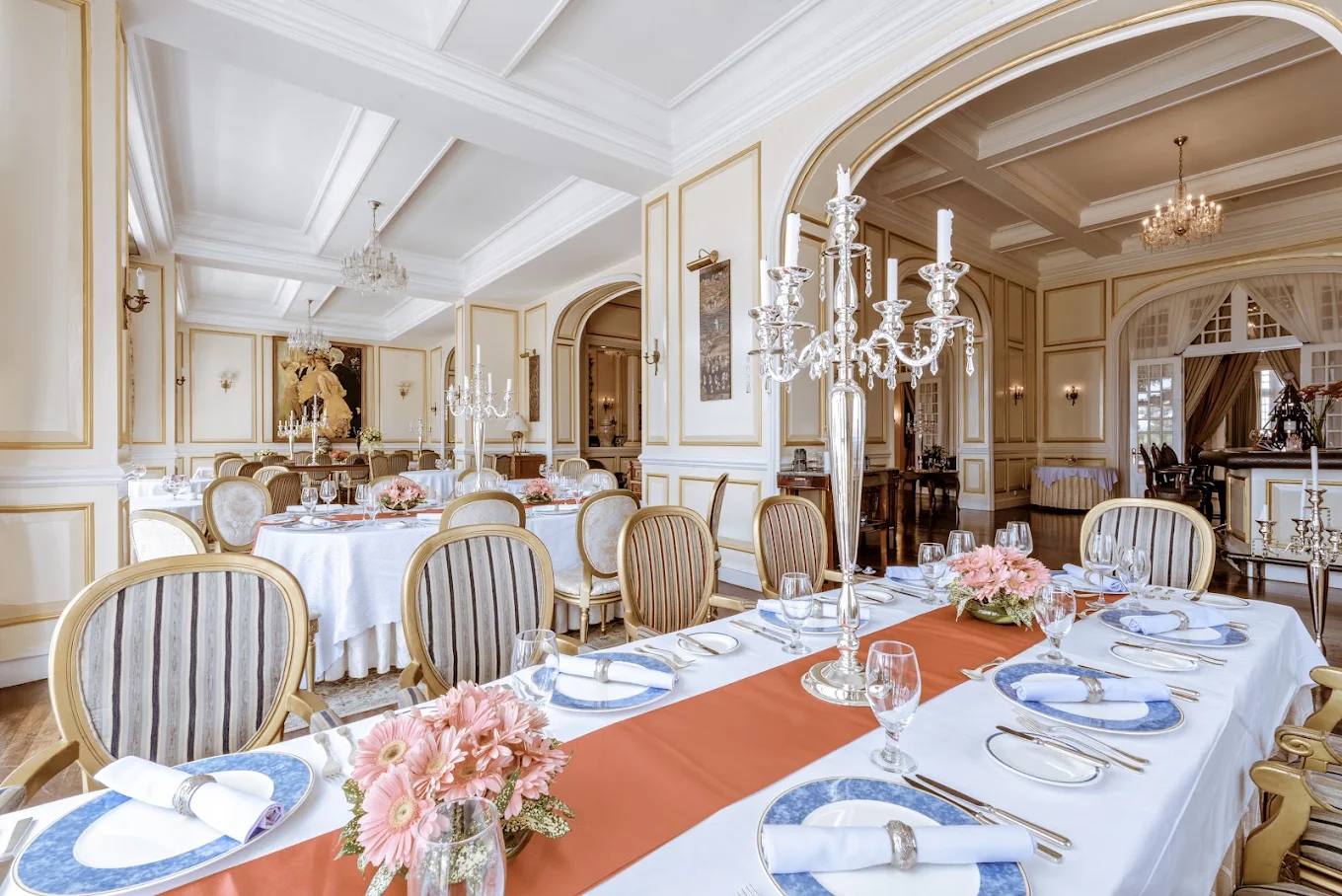 Le Rabelais Restaurant dining room at Dalat Palace Heritage Hotel