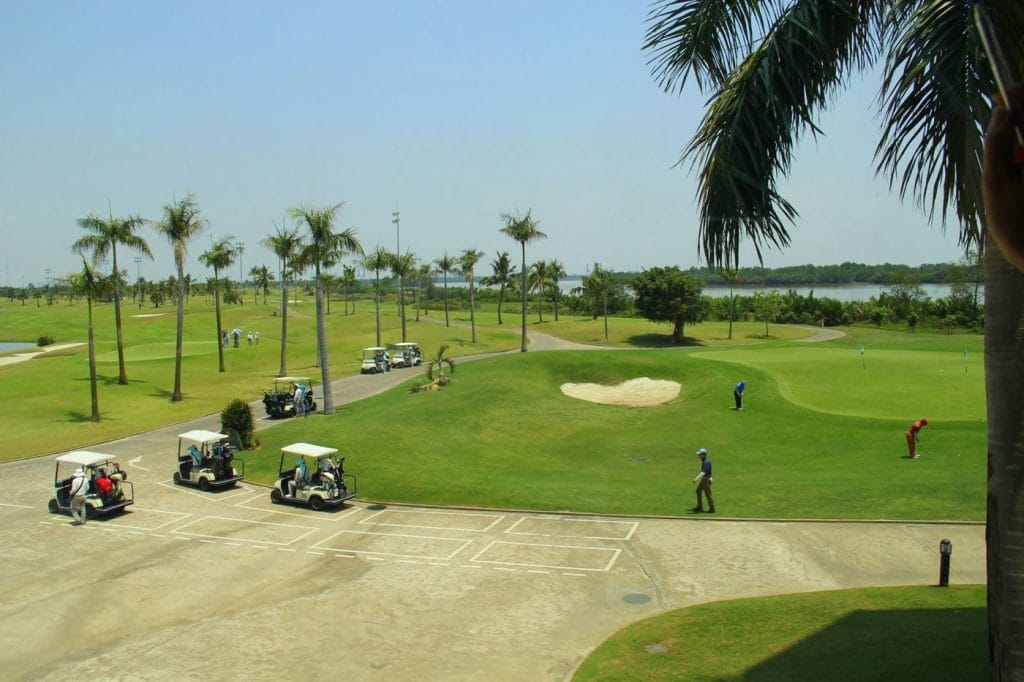 Green and practice area at Emerald Country Club