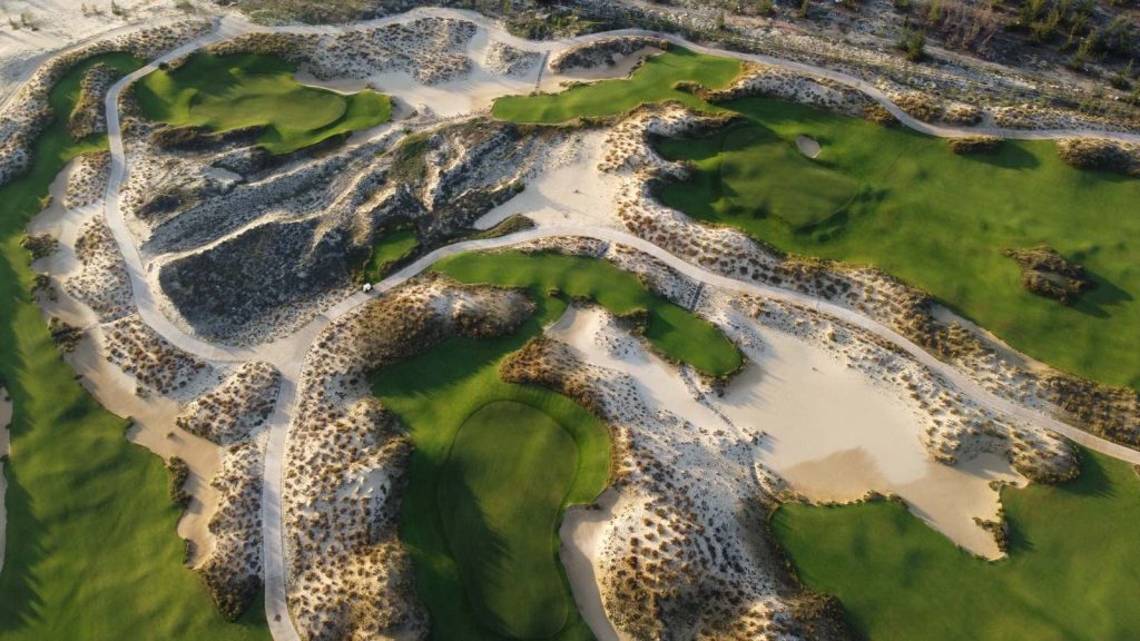 Hoiana Shores Golf Club – golf club 1 aerial dunes green, Da Nang, Vietnam