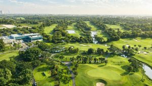 Aerial view of the course at Twin Doves Golf Club