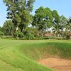 Greenside bunker on the West Course 9th hole at Vietnam Golf & Country Club