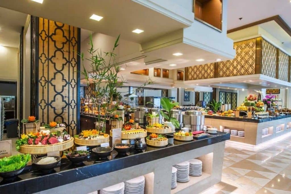 Restaurant buffet at Vinpearl Luxury Nha Trang
