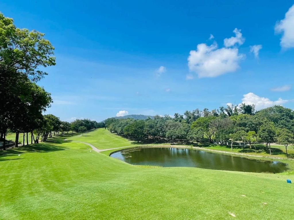 Fairway and pond at Vung Tau Paradise Golf Resort